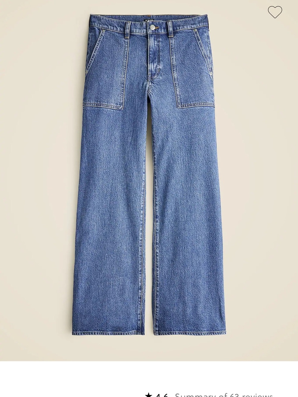 J. Crew Camp pocket wide leg jean. Size 27